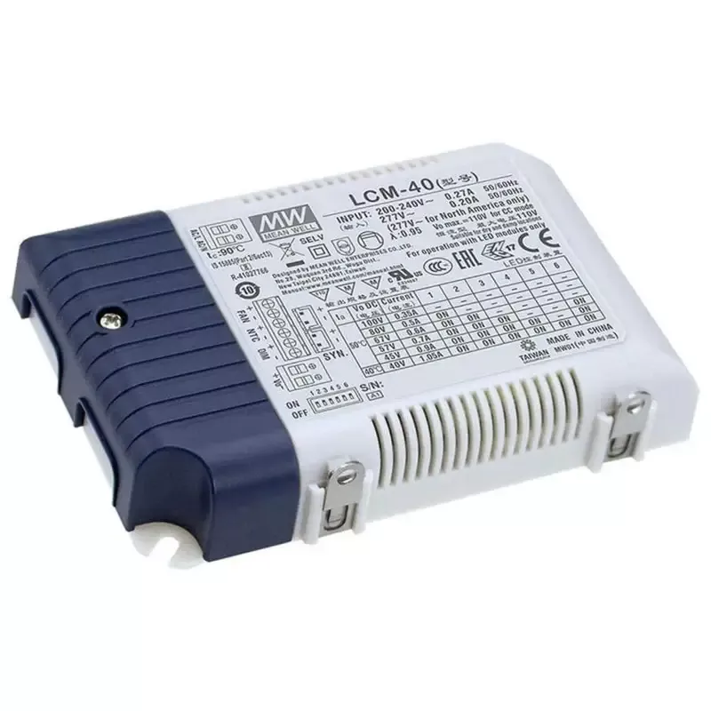 Hunza Meanwell LCM40 42W 500-1050mA LED Driver – Dimmable