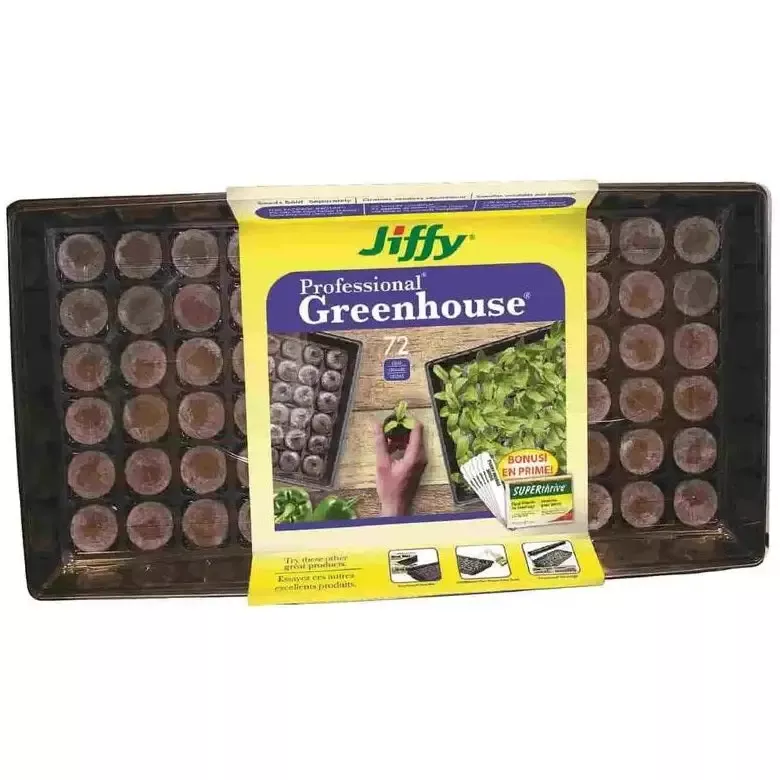 Jiffy 72-Cell Professional Seed Starting Greenhouse Kit