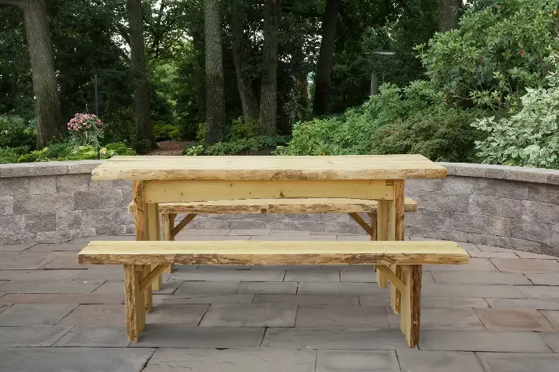 Keystone Amish Co. Brookwood Rustic Outdoor Dining Set