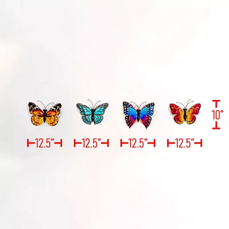Large Metal Hanging Butterfly
