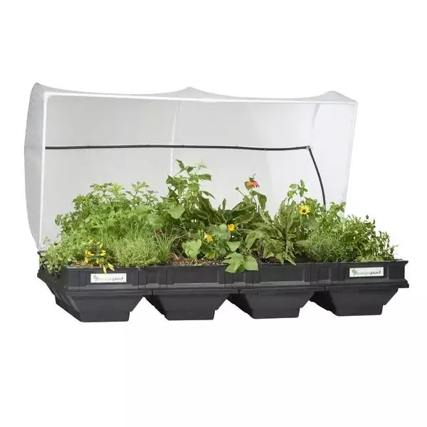 Large Raised Garden Bed with Garden Cover