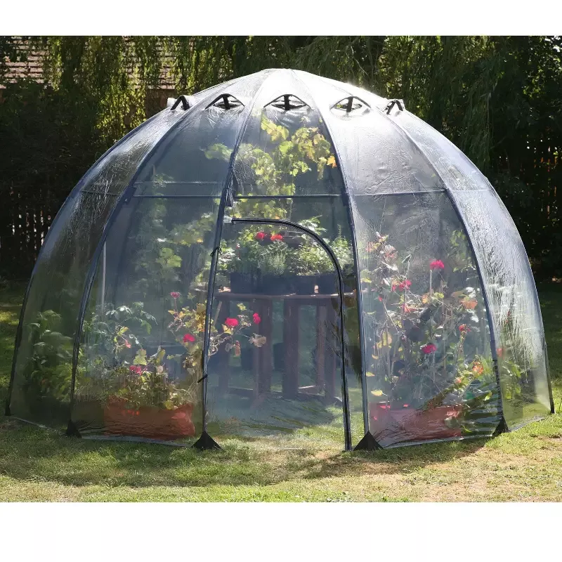 Large Sunbubble – Walk-In Greenhouse, 11.48′ Dia x 7.21′ H