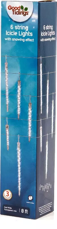 LED Acrylic Icicle 8′ Cool White