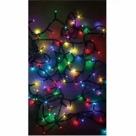 LED Compact String 300-Light Set Micro Twinkling Multi-Color