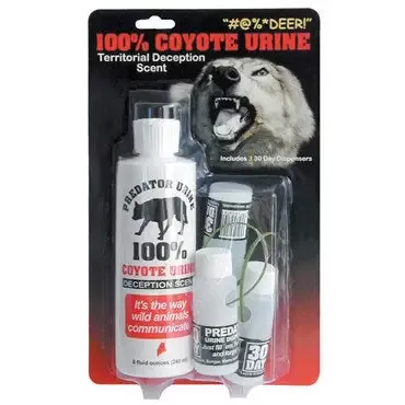Leg Up™ Coyote Urine Kit with Three 30 Day Dispensers