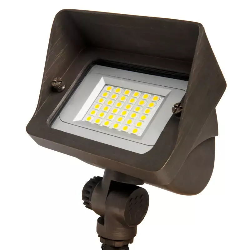 Lite the Nite Brass LARGE Rectangle Up Light 11W 12/24V AC/DC Integrated Dimmable LED