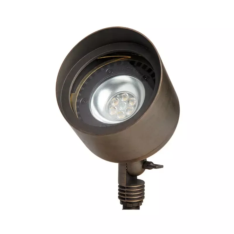 Lite the Nite Up Light Brass 12W PAR36 12/24V AC/DC Dimmable LED