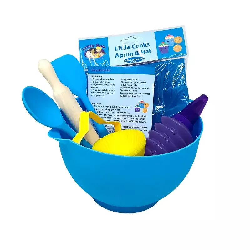Little Pals 14-Piece Kids Baking Set, Blue