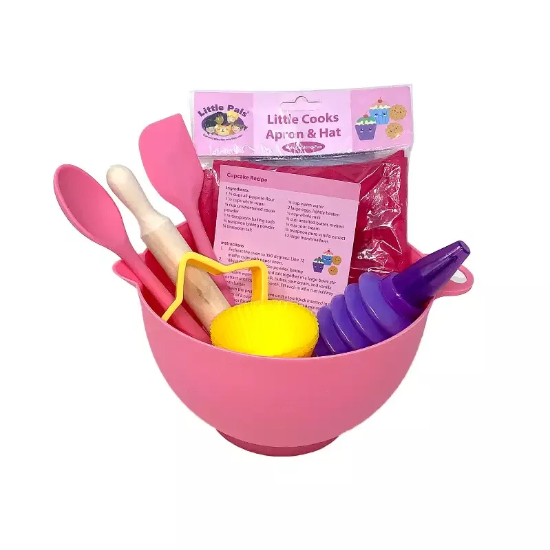 Little Pals 14-Piece Kids Baking Set, Pink