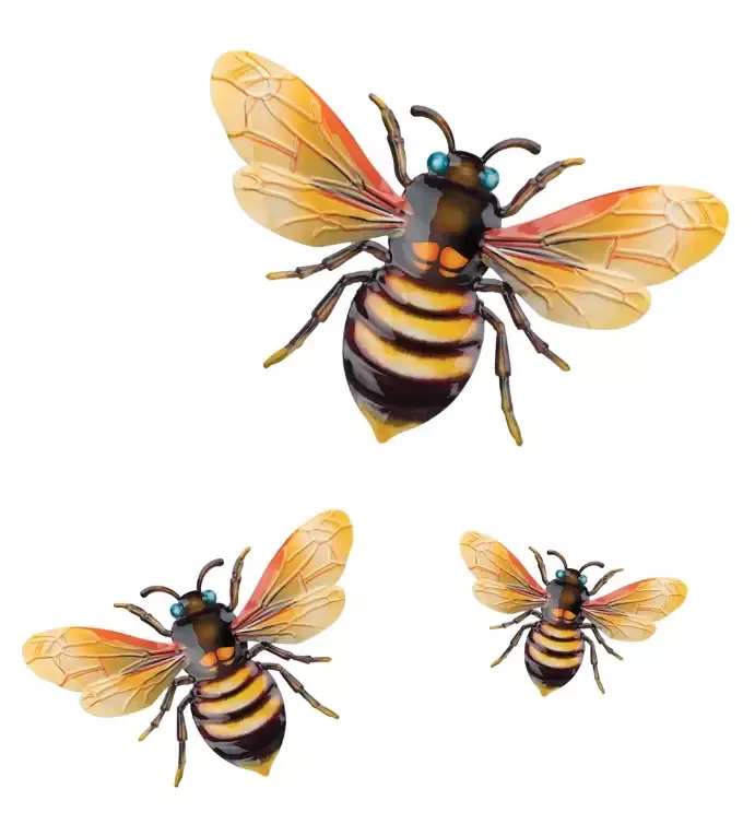 Luster Bee Wood Set of 3 Small, Medium, and Large