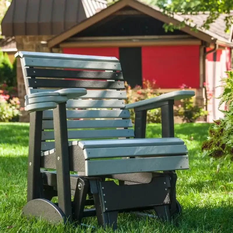 LuxCraft Rollback Recycled Plastic Glider Chair