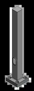 Lyte Poles 105 Square Aluminum Poles