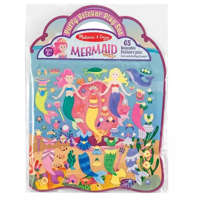 Melissa & Doug Puffy Sticker Play Set – Mermaid