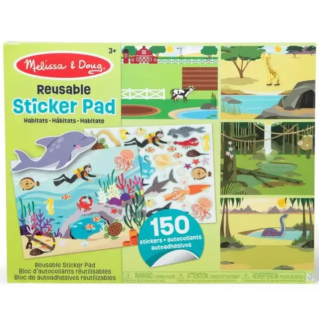 Melissa & Doug Reusable Sticker Pad – Habitats