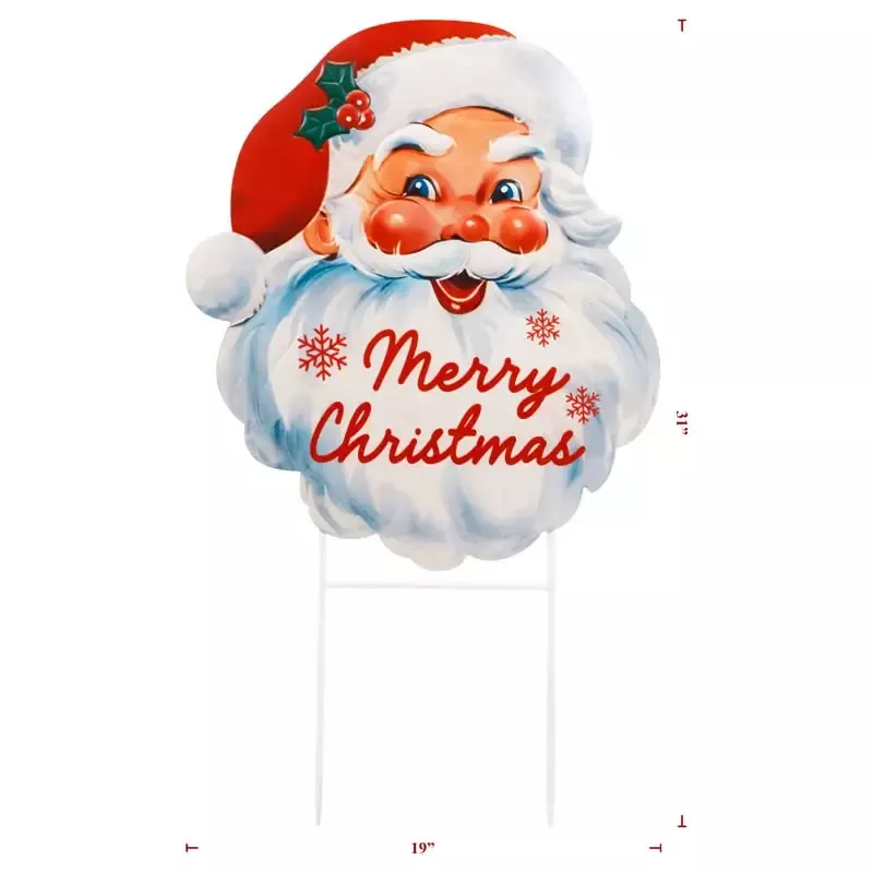 Merry Christmas Santa Head