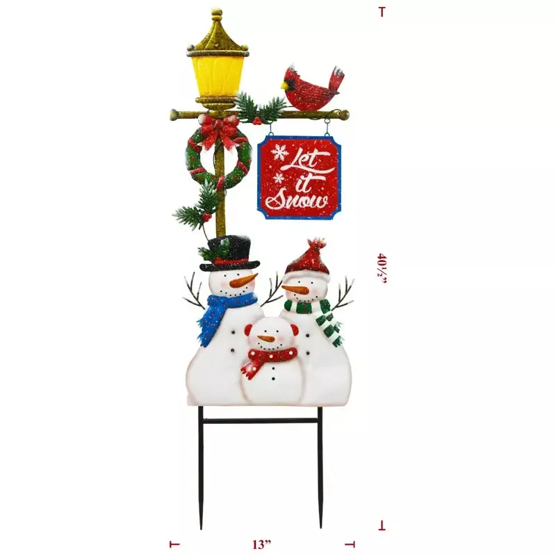 Metal Christmas Light Pole