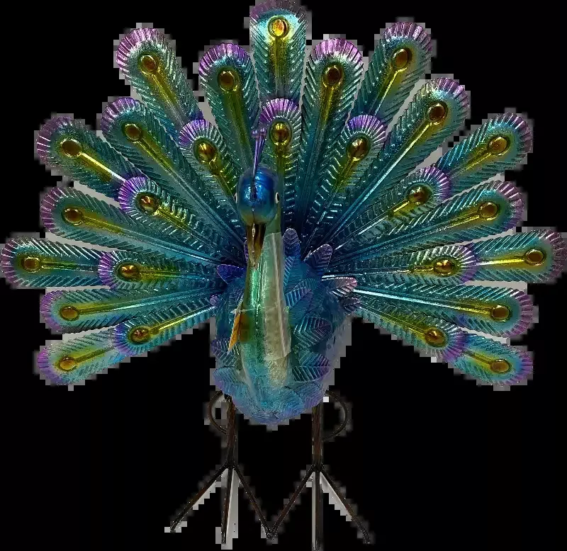 Metal Peacock Figurine
