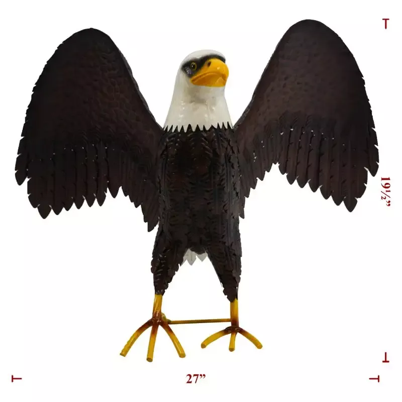 Metal Sitting Eagle