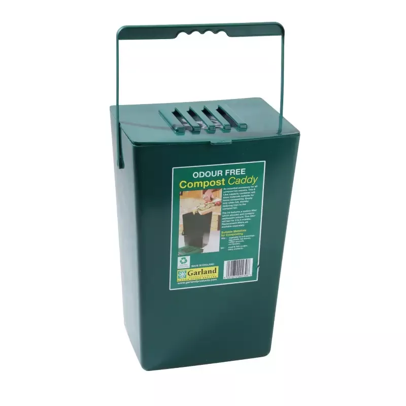 Midi Compost Caddy, 2.5 gallon capacity, 8.5″W x 6.5″D x 14″H