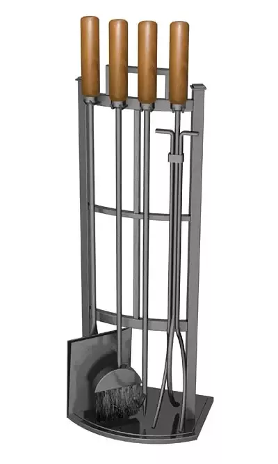 Mission Style Fireplace Tool Set