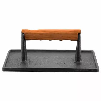 Mr. Bar-B-Q Cast Iron Meat Press Rectangle 06680Y