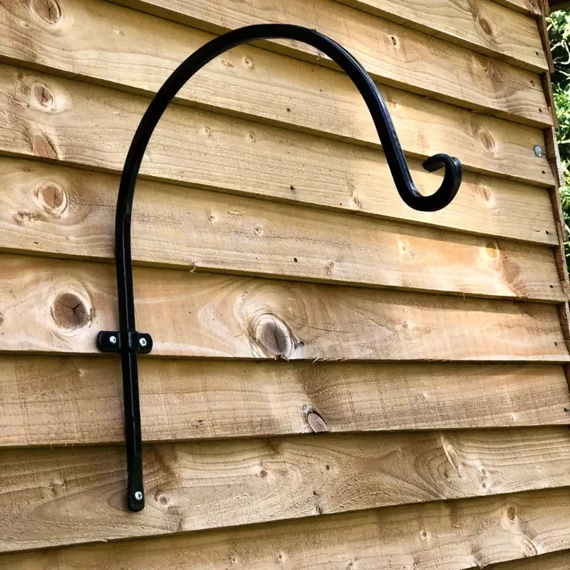 Multipurpose Outdoor Metal Wall Hook, 3″W x 11″D x 11″H