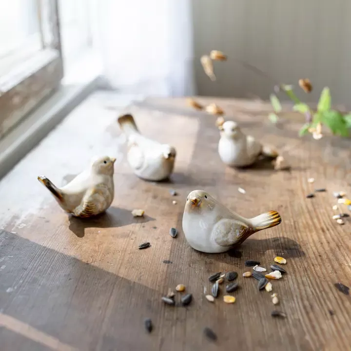 Nalin Bird Figures White