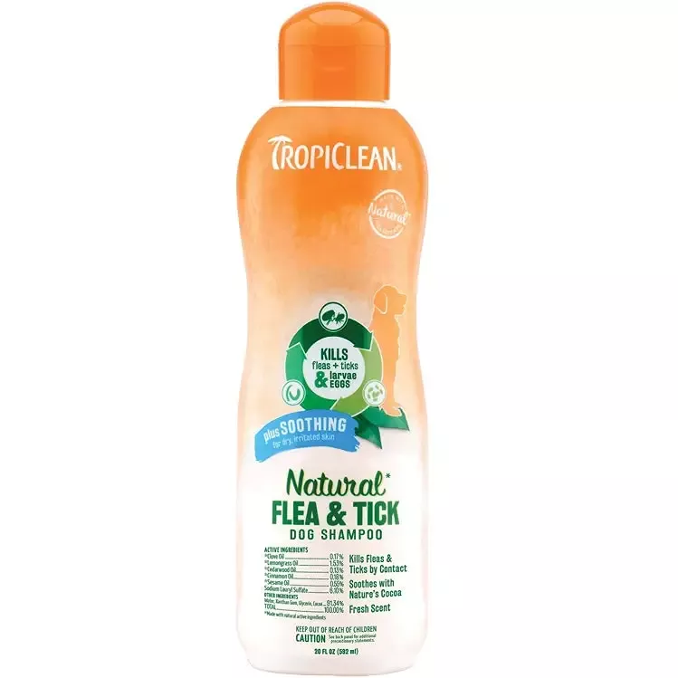 Natural Flea & Tick Shampoo plus Soothing, 20 oz.