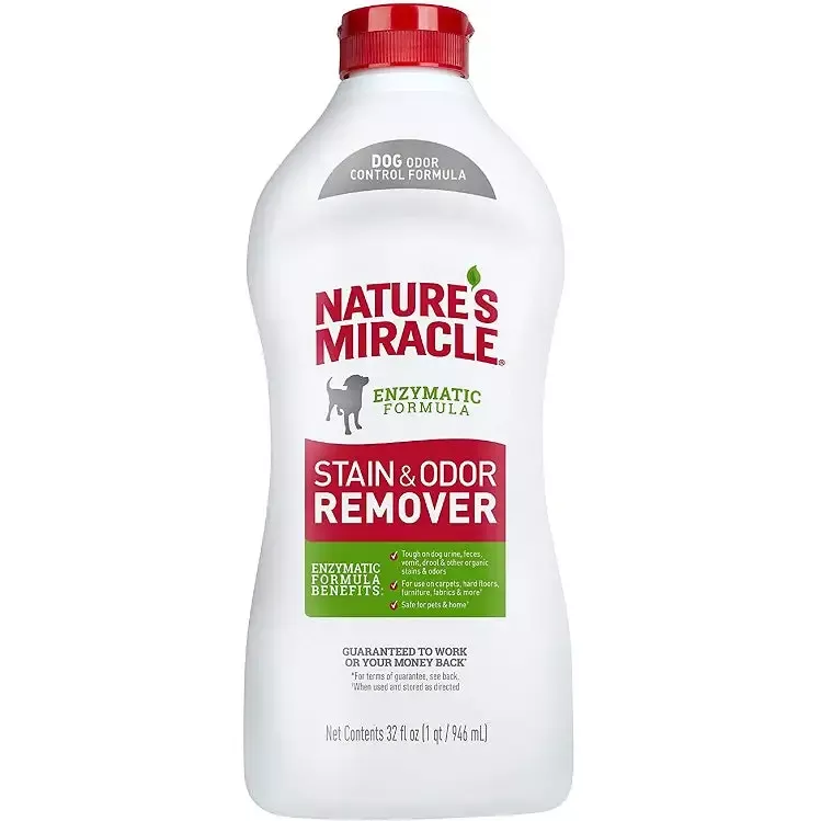 Nature’s Miracle Stain and Odor Remover – Dog Formula, 32 oz. Pour
