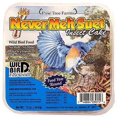 Never Melt Insect Suet Cake Feast, 12 oz.