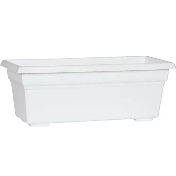 Novelty Countryside 18″ Plastic Flower Box Planter, Assorted Colors