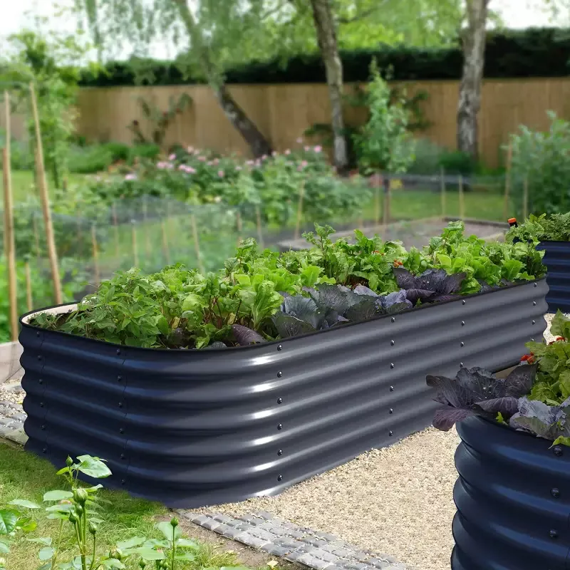 Olle Gardens 17″ Tall, 12-in-1 Raised Garden Beds