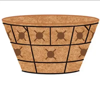 Pamela Crawford Double Tier Basket Planter and Liner Sets