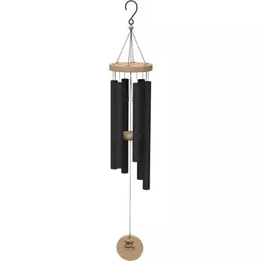 Panacea 36″ Matte Black Nordic Habitat Wind Chime