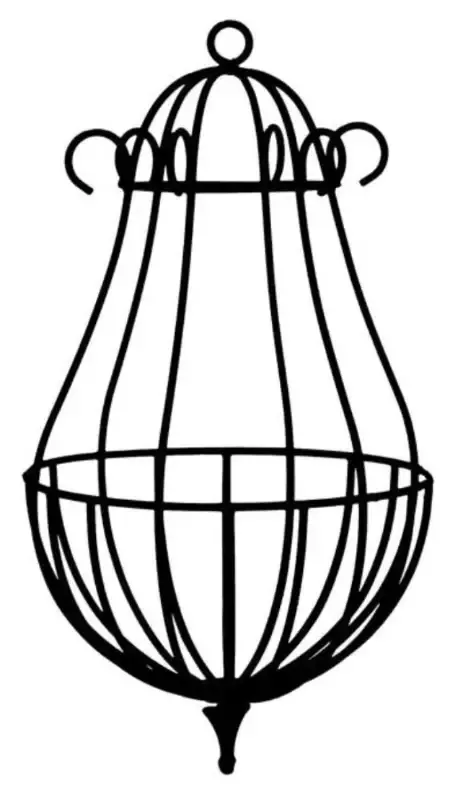 Peacock Hanging Basket with or without Liner– 2 Sizes
