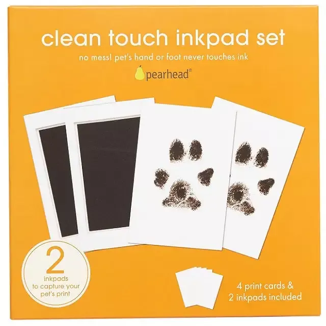 Pearhead Pet Pawprints Clean-Touch Ink Pad 2-Pack