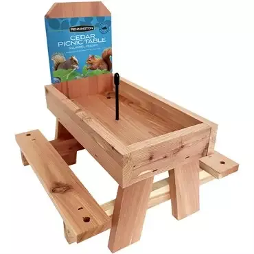 Pennington™ Cedar Picnic Table Squirrel Feeder