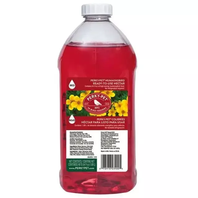 Perky-Pet Hummingbird Ready-to-Use Nectar, Red 64 Oz.