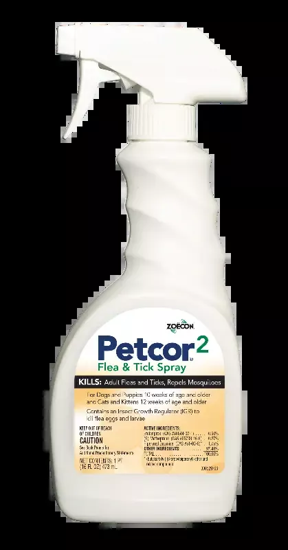 Petcor 2 Flea & Tick Spray – 16 oz