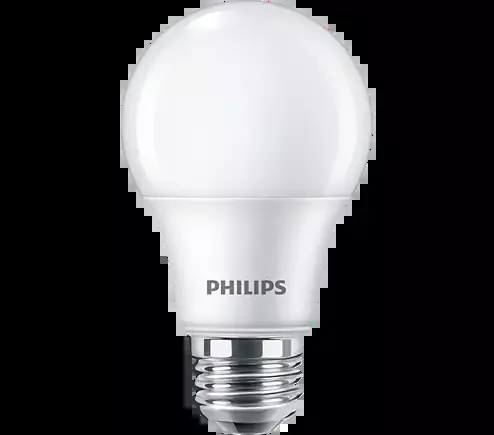 Philips A-Shape LED Lamp 8.5A19/LED/827/ (Case of 8 Lamps)