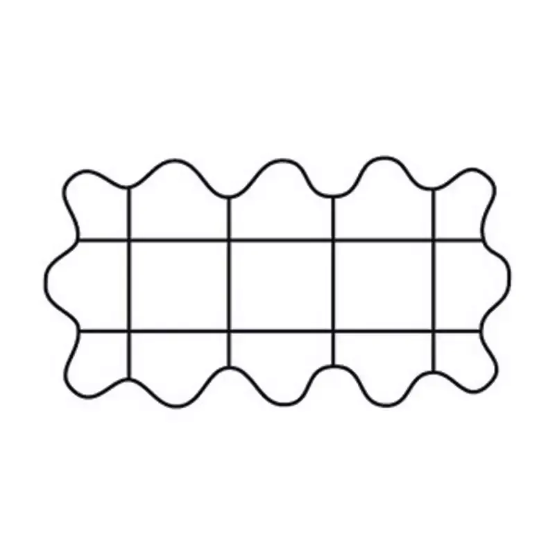 Plant Support Grid 26″ x 13″ Scalloped Rectangle Made of .24″ Galvanized Steel
