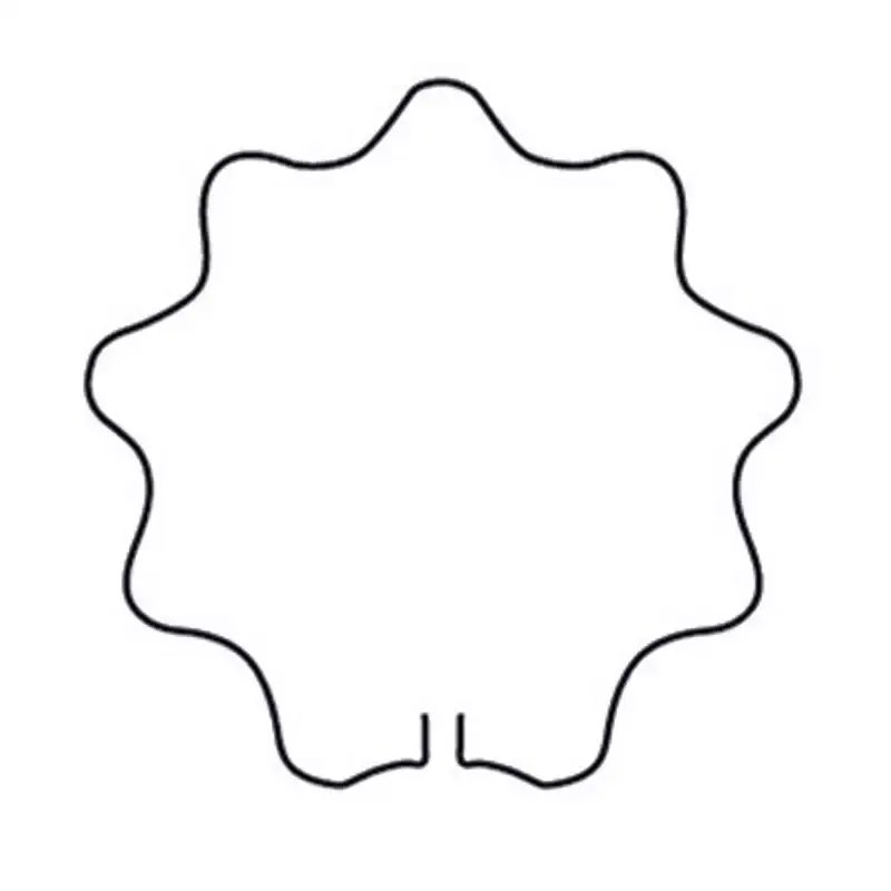 Plant Support Ring 13″ Scalloped Circle Made of .24″ Galvanized Steel