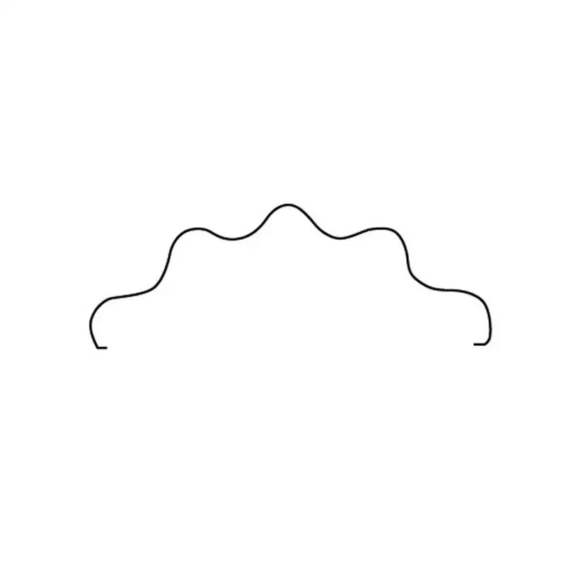 Plant Support Ring 21″ Scalloped Half Circle Made of 1/4″ Galvanized Steel