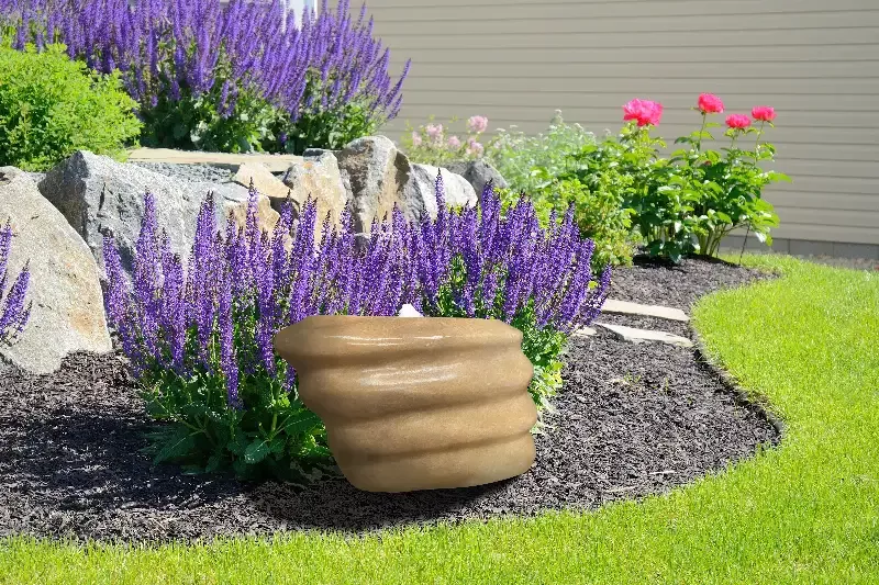 Polished Ripple Pink Marble Stone – Multi-Layer Stone for Riverbed Aesthetic Water Features