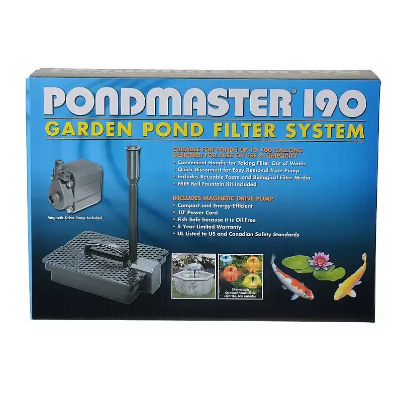 Pond Master 190 Pump/Filter Kit