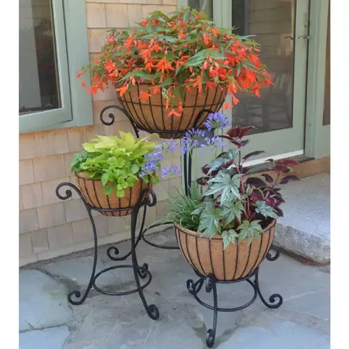 Pot or Basket Plant Stand – 3 sizes – Basket Not Included
