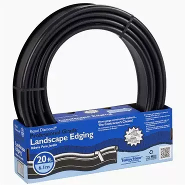 Professional Grade Landscape Edging 20 ft. x 5 in. Black Poly