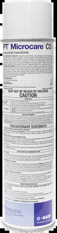 PT Microcare CS Pressurized Insecticide – 14 oz.