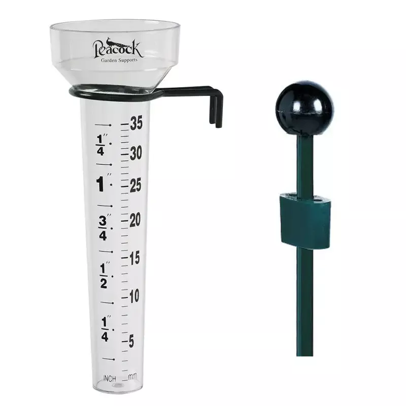 Rain Gauge with 30″ Classic Plant Support Stake