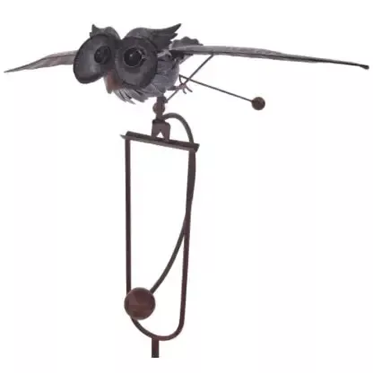 Rocking Owl Garden Stake, 53-inch, “Dwight”